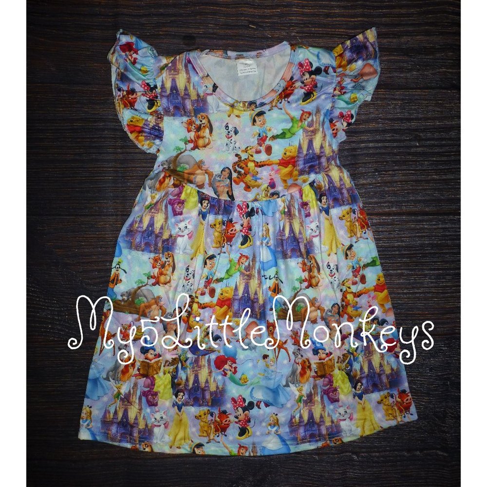 Disneyland Girls Sleeveless Boutique Dress